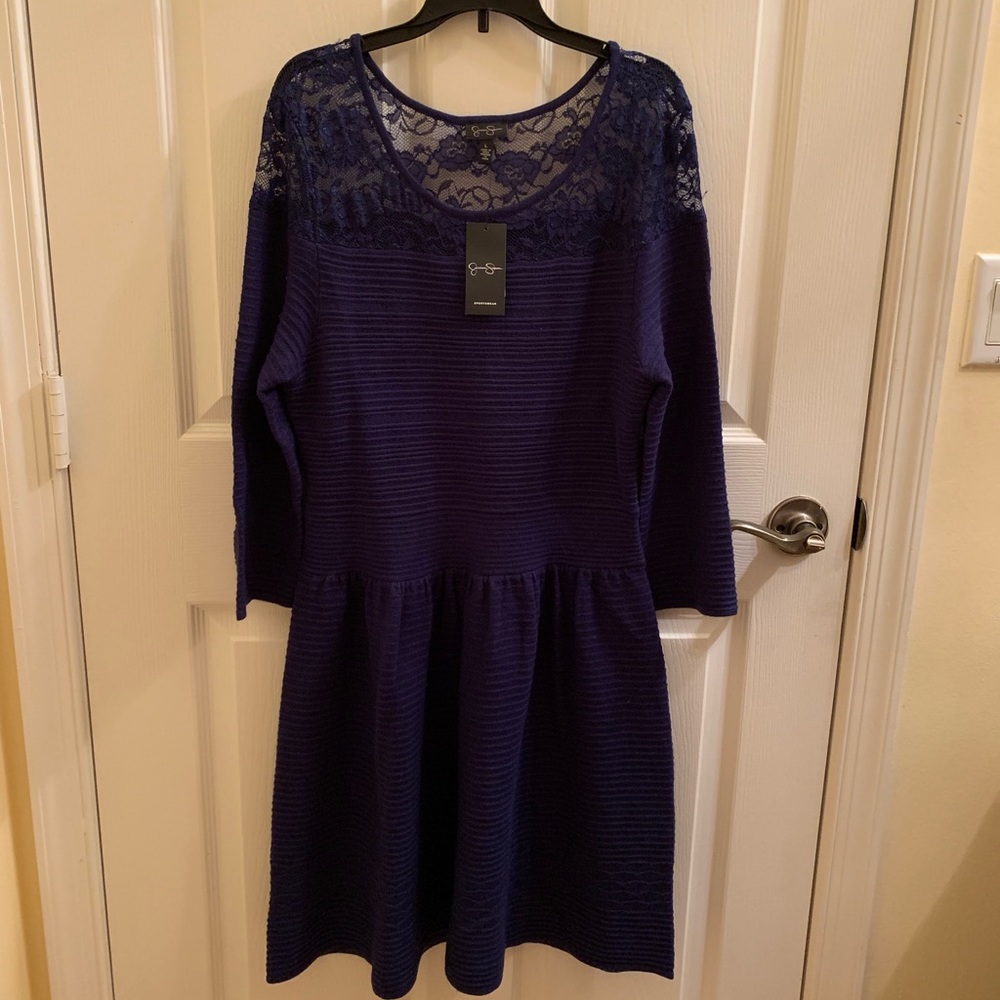 Jessica Simpson Navy Dress Size Large